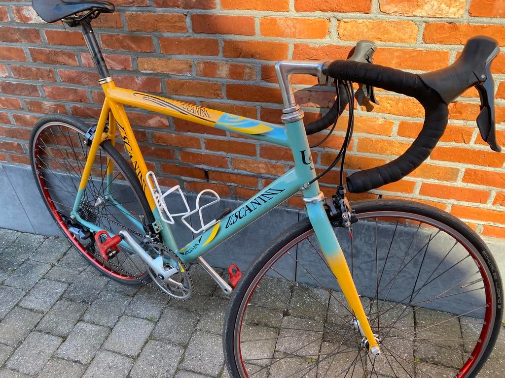 Koersfiets uscanini, Vélos & Vélomoteurs, Vélos | Vélos de course, Utilisé, Plus de 20 vitesses, 28 pouces, Frein sur jante, Aluminium