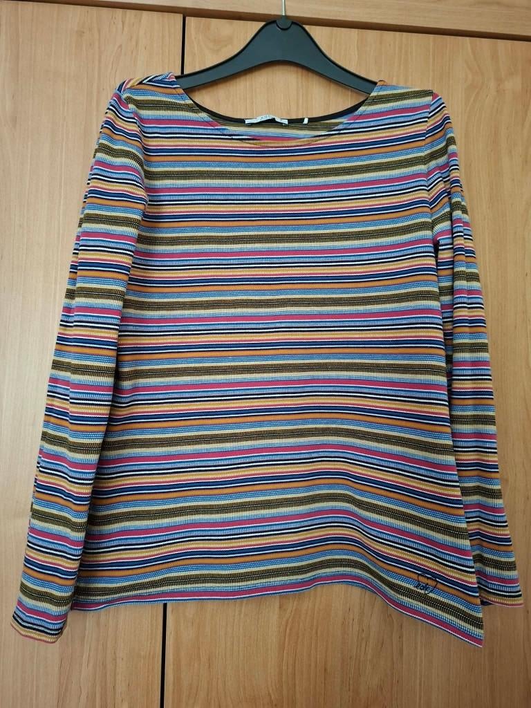 EDC: Gestreepte dames longsleeve (small), Kleding | Dames, T-shirts, Gedragen, Maat 38/40 (M), Overige kleuren, Lange mouw, Ophalen of Verzenden