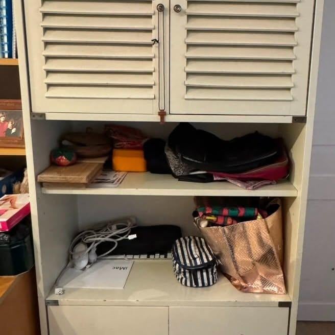 Ensemble Bureau / Armoire / Etagères / marque Petit Bateau, Maison & Meubles, Maison & Meubles | Autre, Enlèvement, Utilisé