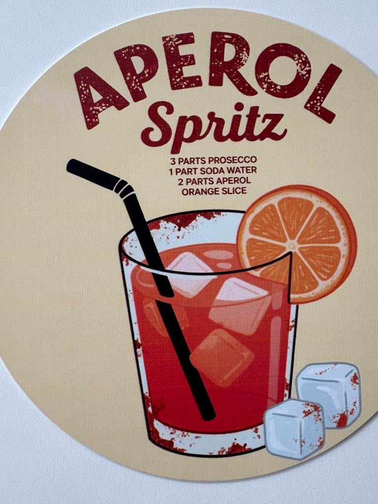 Metalen reclamebord Aperol, Ophalen of Verzenden, Nieuw, Reclamebord