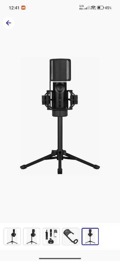 Streamplify studio mic, Musique & Instruments, Microphones, Enlèvement ou Envoi, Comme neuf, Micro studio