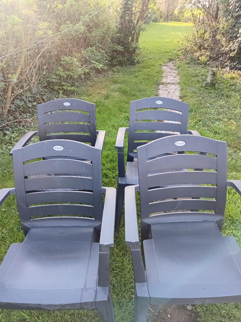 4 tuin stoelen hartman, Tuin en Terras, Ophalen, Gebruikt