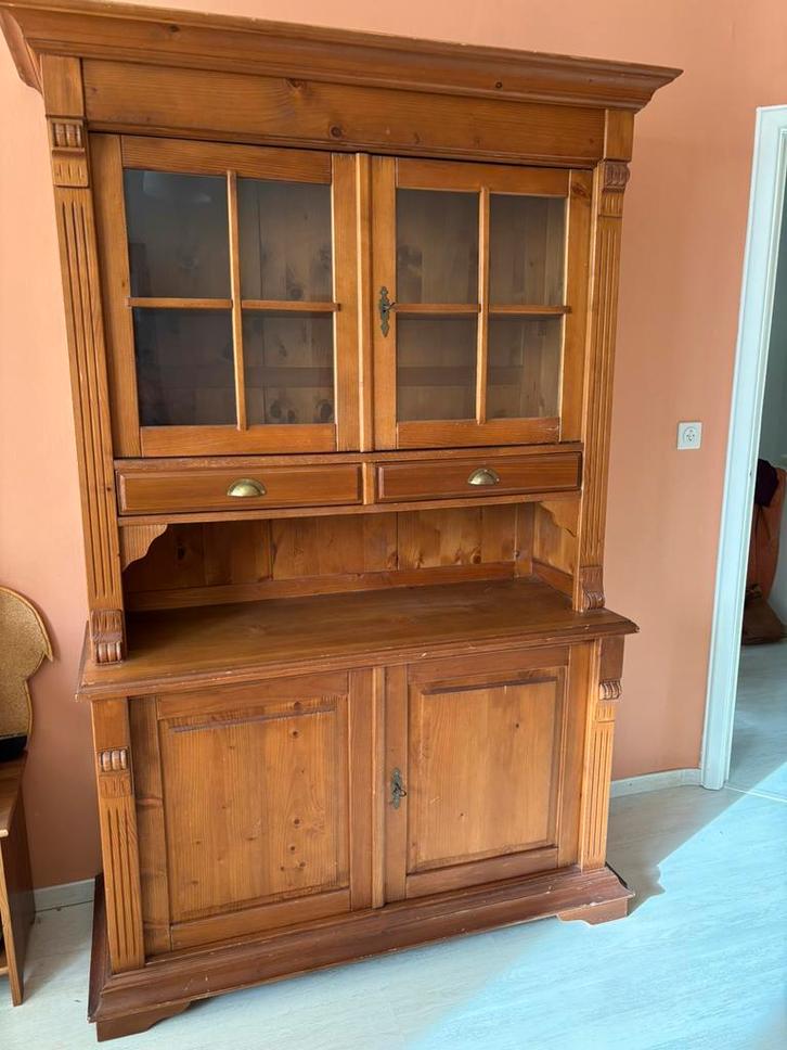 Vitrinekast, Huis en Inrichting, Kasten | Vitrinekasten, Gebruikt, 150 tot 200 cm, 100 tot 150 cm, 25 tot 50 cm, Met lade(s), Met deur(en)