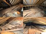 Grote partij hout - zolder (balken,planken) voor hergebruik, Doe-het-zelf en Bouw, Hout en Planken, Ophalen, Zo goed als nieuw