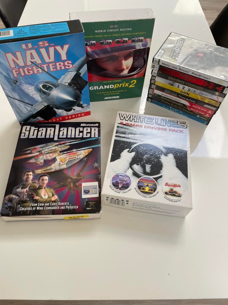 Pc games collectie, Avontuur en Actie, Gebruikt, 1 speler, Eén computer