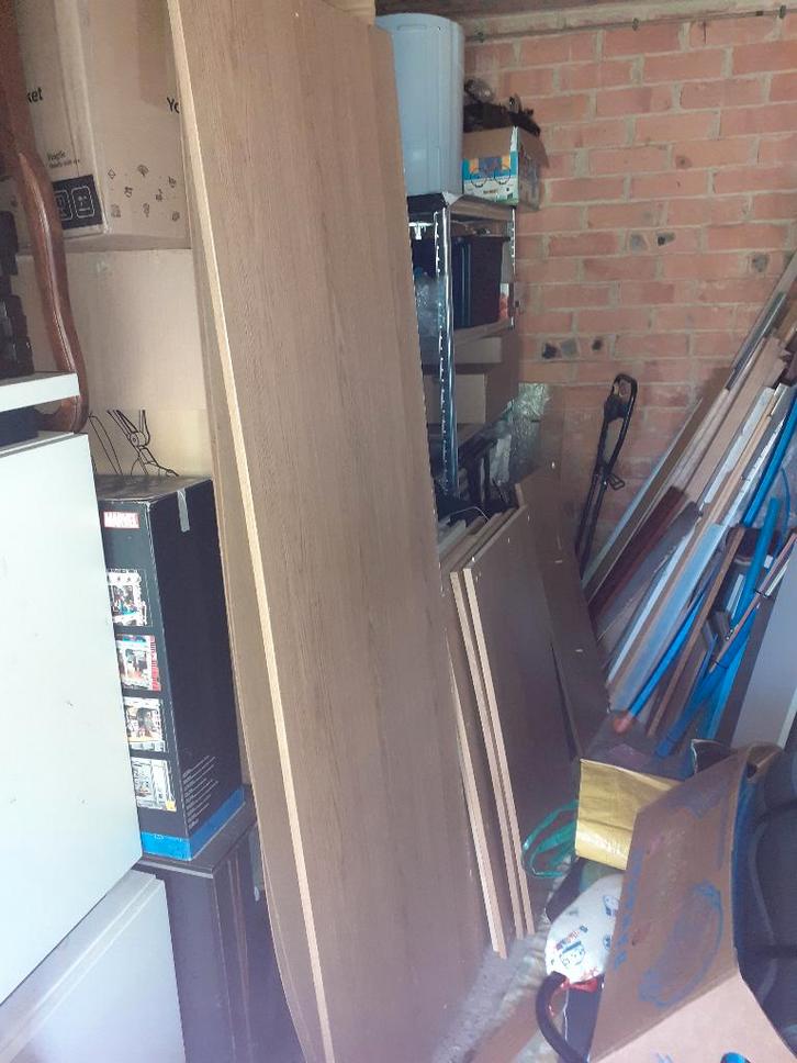 Gratis platen geperst hout - af te halen, Bricolage & Construction, Plaques & Panneaux, Utilisé, Multiplex, 20 à 50 mm, Enlèvement