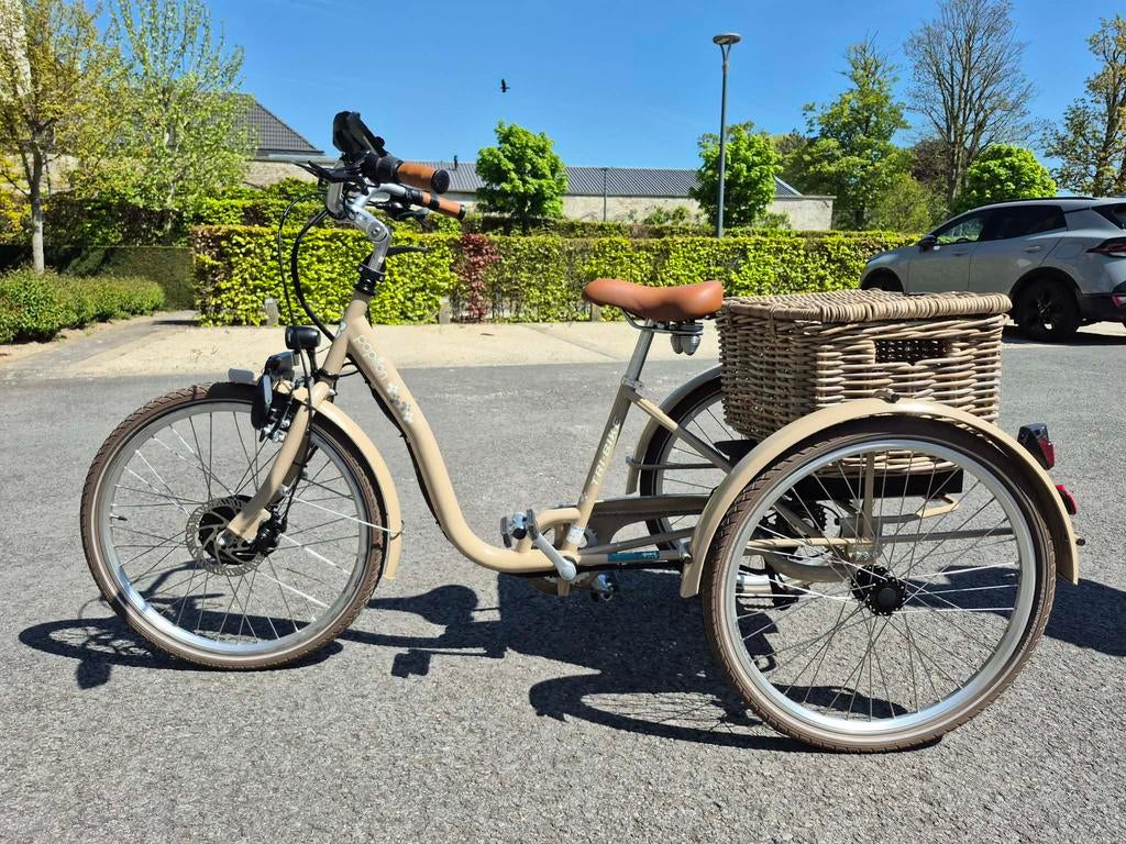 Tri-bike Classic S elektrische Driewielfiets, Fietsen en Brommers, Fietsen | Driewielfietsen, Ophalen, Zo goed als nieuw