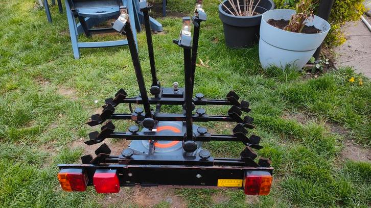 Fietsendrager met 4 plaatsen, Auto diversen, Fietsendragers, Gebruikt, Trekhaakdrager, 3 fietsen of meer