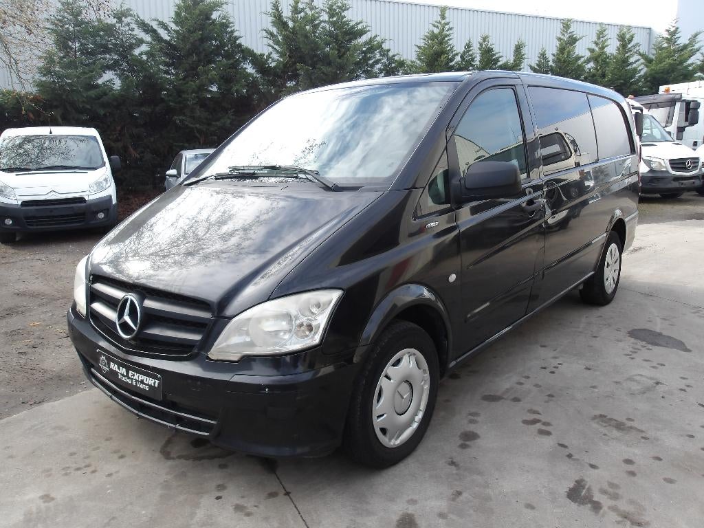 Mercedes Vito 113 CDI, Auto's, Bestelwagens en Lichte vracht, 100 kW, Euro 5, Zwart, Mercedes-Benz