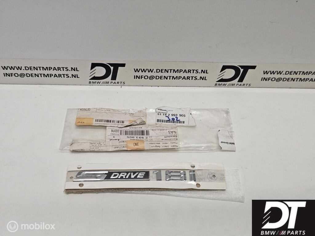 Embleem S DRIVE 18I BMW X1 E84 51147362663, Nieuw, Ophalen of Verzenden, BMW, BMW