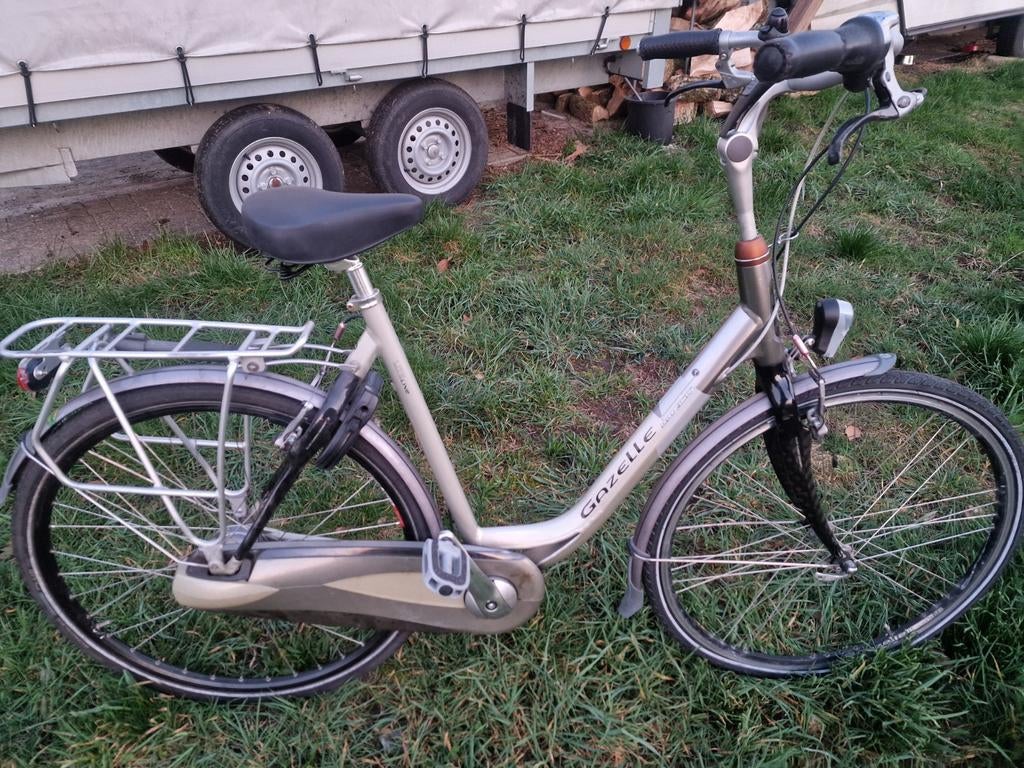 Damesfiets gazelle Orange lite city 28" 57 cm, Ophalen, Gebruikt, Velgrem, Versnellingen