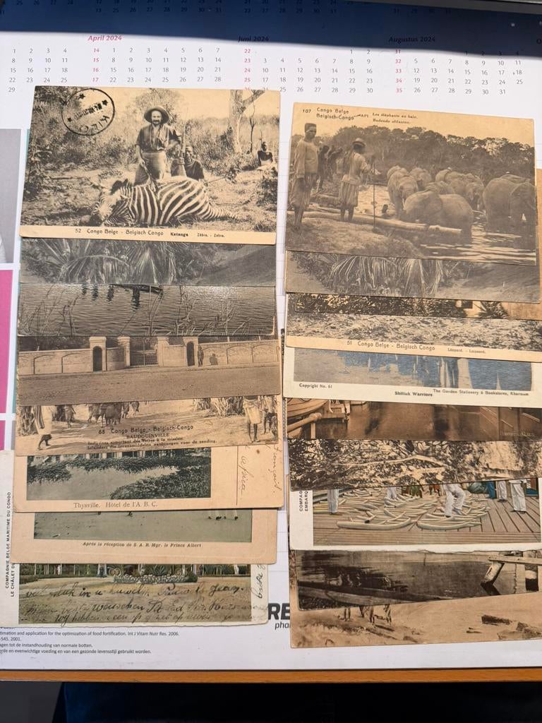 Set de 18 cartes postales Congo belge - cartes postales, Collections, Cartes postales | Étranger, Enlèvement