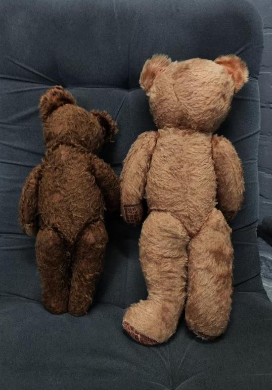 Ours En Peluche Ancien, Jouet De Collection, Vers 1940, Non Signé