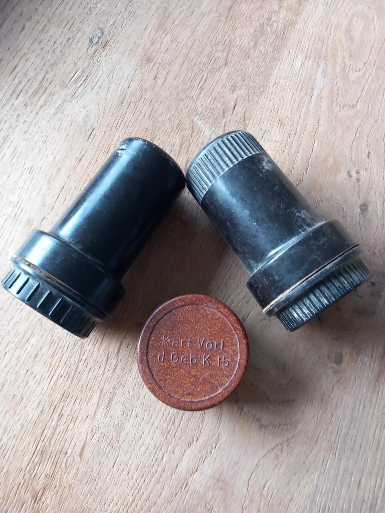 Lot Duitse bakelieten Zunderbuchsen WO2, origineel, Ophalen of Verzenden