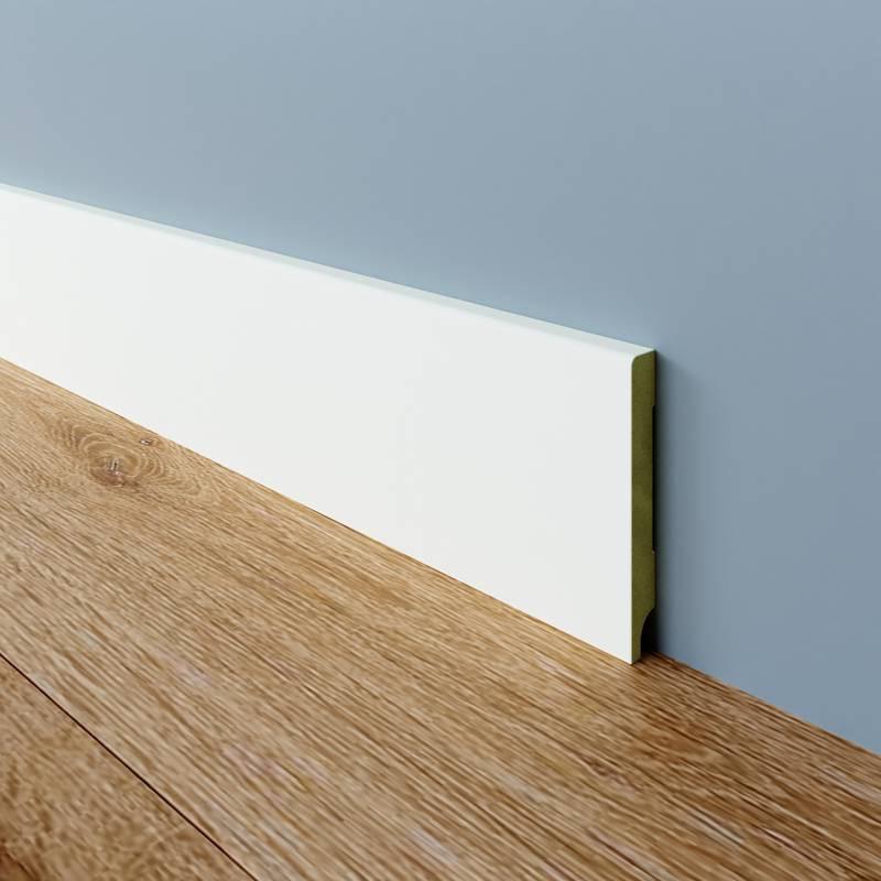 plinten mdf 90x12 reeds grondlaag wit, 200 à 250 cm, Enlèvement, Plinthes, Neuf