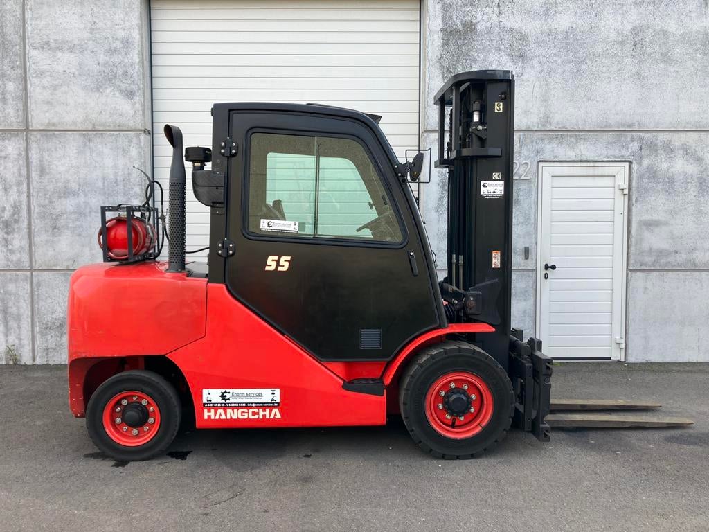 Heftruck Hangcha 5,5 ton gas MET GARANTIE, Zakelijke goederen, Machines en Bouw | Houtbewerking, Ophalen of Verzenden