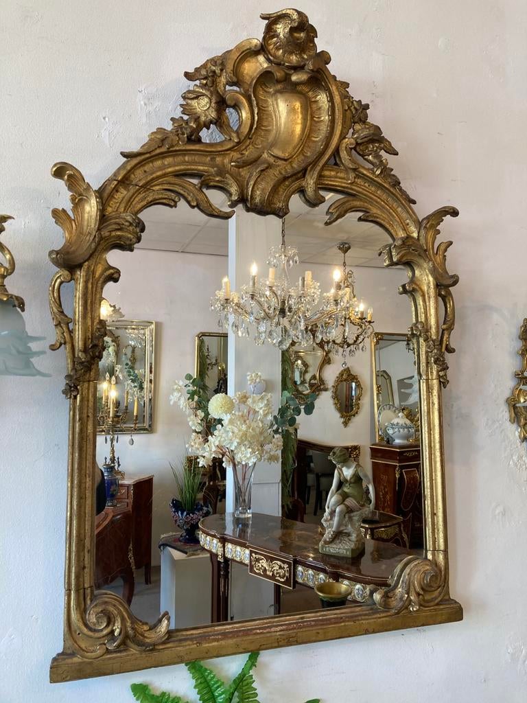 Antieke franse spiegel uit 1880, Enlèvement