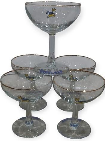 set van 5 babycham glazen., Enlèvement