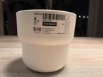 Bloempot wit voor binnen en buiten, Tuin en Terras, Bloempotten, Kunststof, Rond, Nieuw, Ophalen of Verzenden