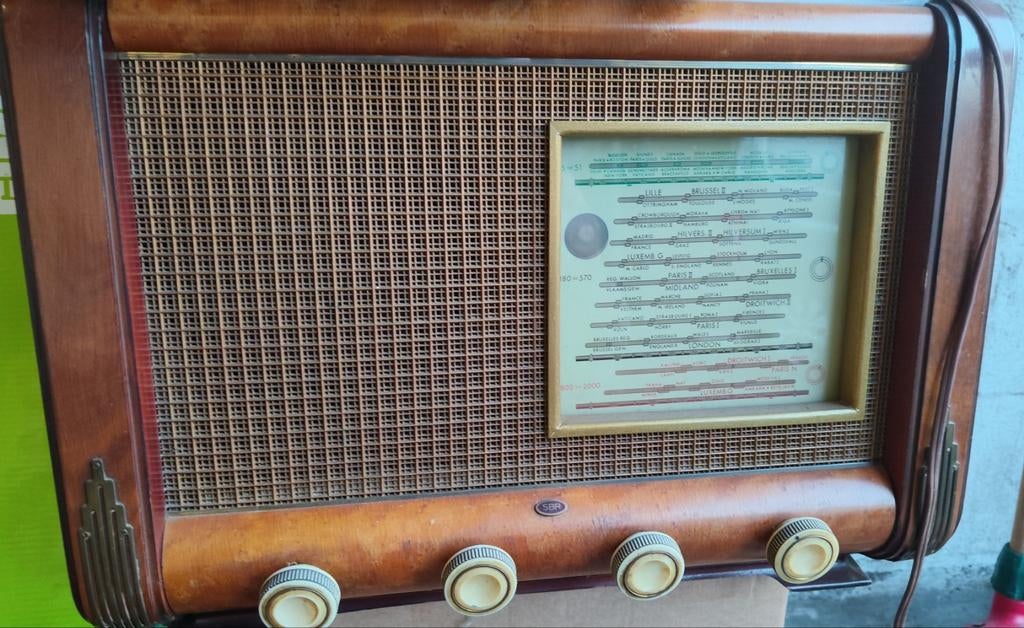 Vintage radio SBR ik, Antiek en Kunst, Ophalen of Verzenden