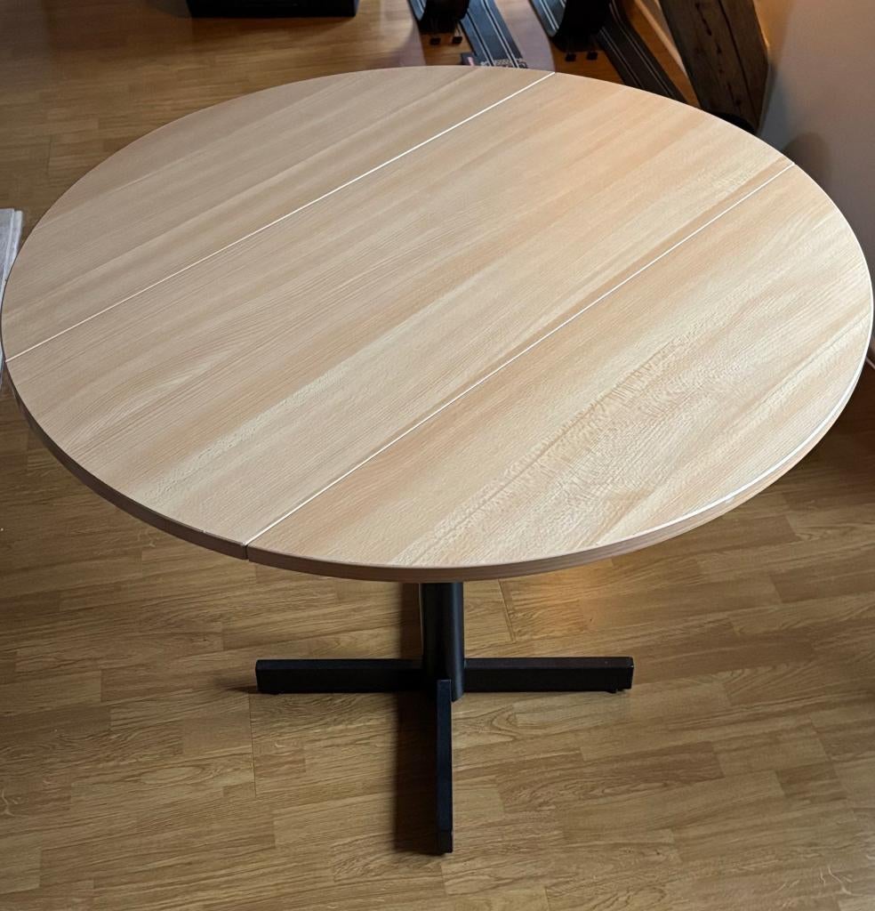 Ronde klaptafel, Huis en Inrichting, Tafels | Eettafels, Ophalen, Gebruikt, 50 tot 100 cm, Rond