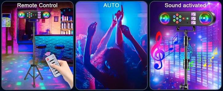 Nouveau kit d'éclairage complet de première classe 90 W, Musique & Instruments, Lumières & Lasers, Neuf, Lumières, Commande sonore