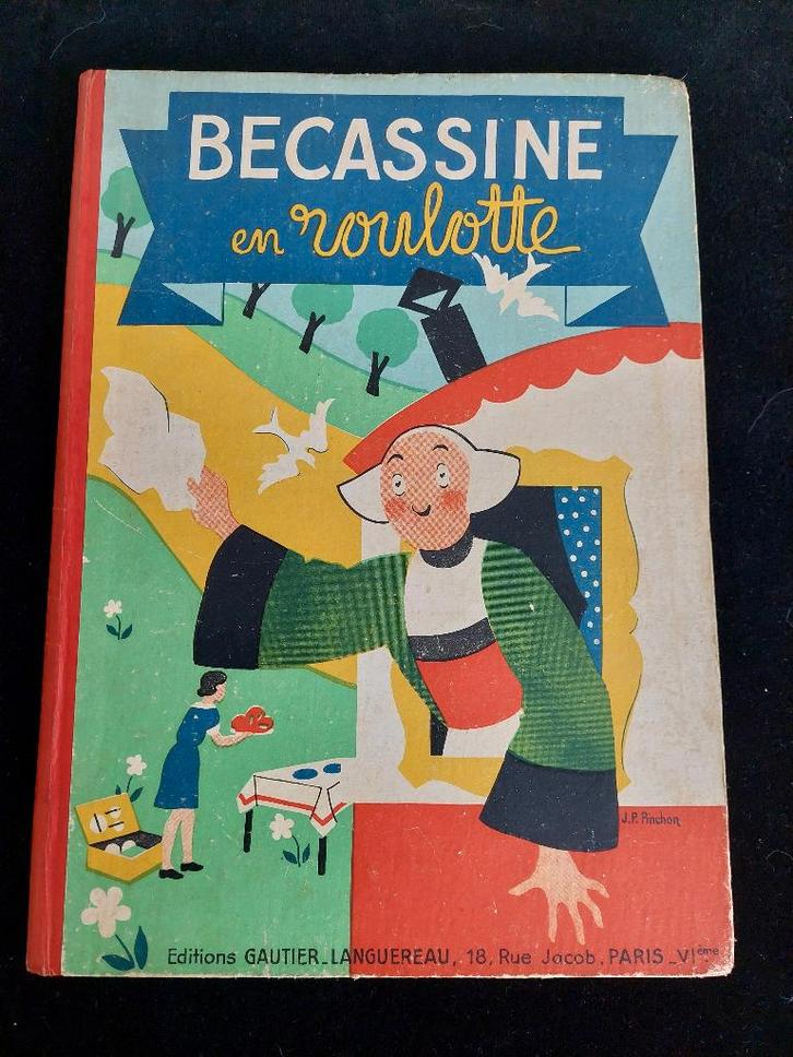 BECASSINE EN ROULOTTE - REEDITION CARTONNEE, DOS TOILE  1946, Livres, BD, Utilisé, Une BD, Enlèvement ou Envoi