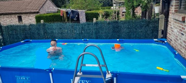 piscine intex, Jardin & Terrasse, Piscines, Utilisé, Piscines hors sol, 80 à 120 cm, 400 cm ou plus, 200 à 300 cm, Rectangulaire