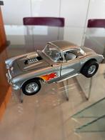 1957 Chevrolet Corvette Gasser 1:18 nikkel zonder doos, Hobby en Vrije tijd, Ophalen of Verzenden, Zo goed als nieuw, Auto, Overige merken
