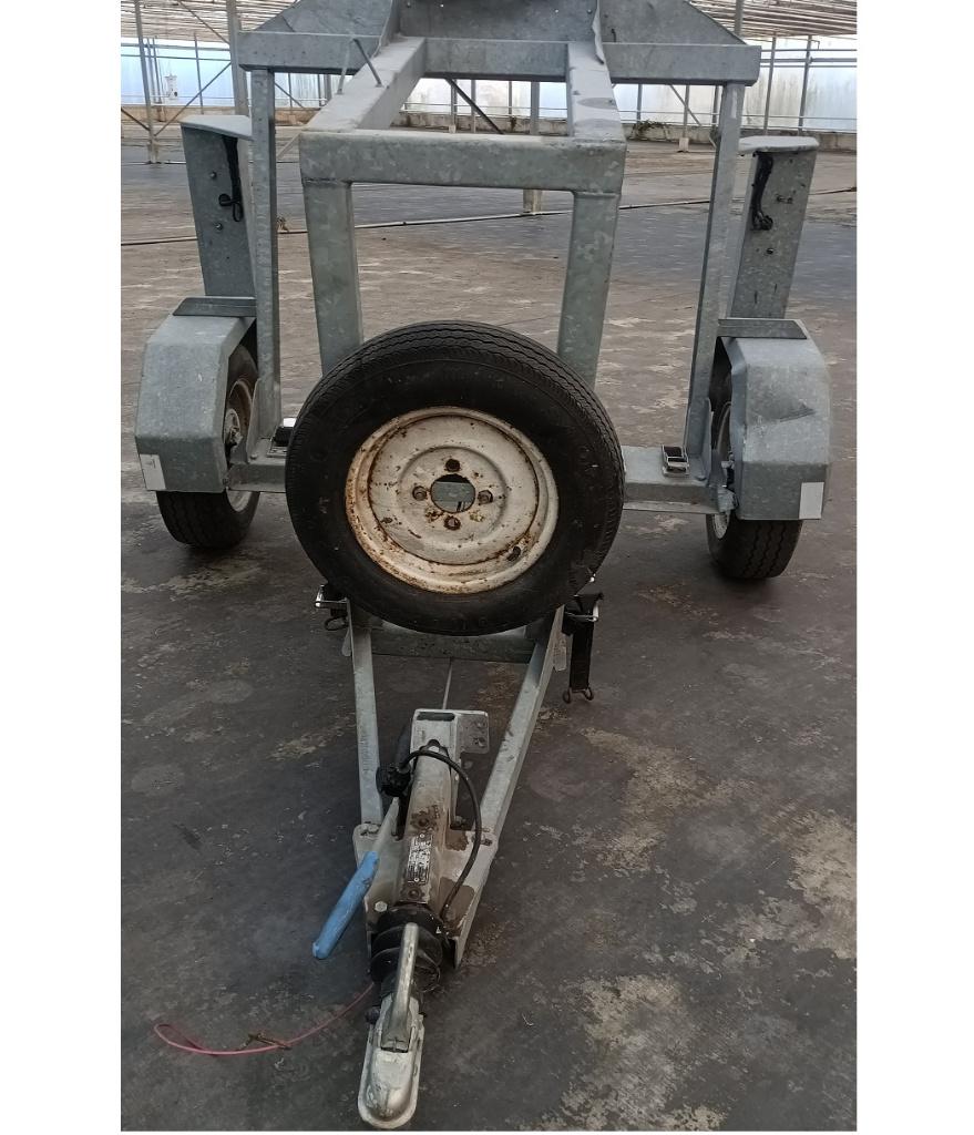 Aanhangwagen voor stroomgroep zitmaaier en dergelijke, Auto diversen, Aanhangwagen-onderdelen, Gebruikt, Ophalen