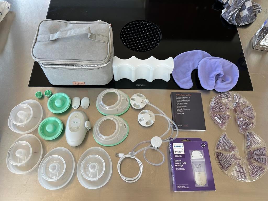 Elvie Stride dubbele borstkolf set, Kinderen en Baby's, Ophalen of Verzenden, Zo goed als nieuw, Borstkolf