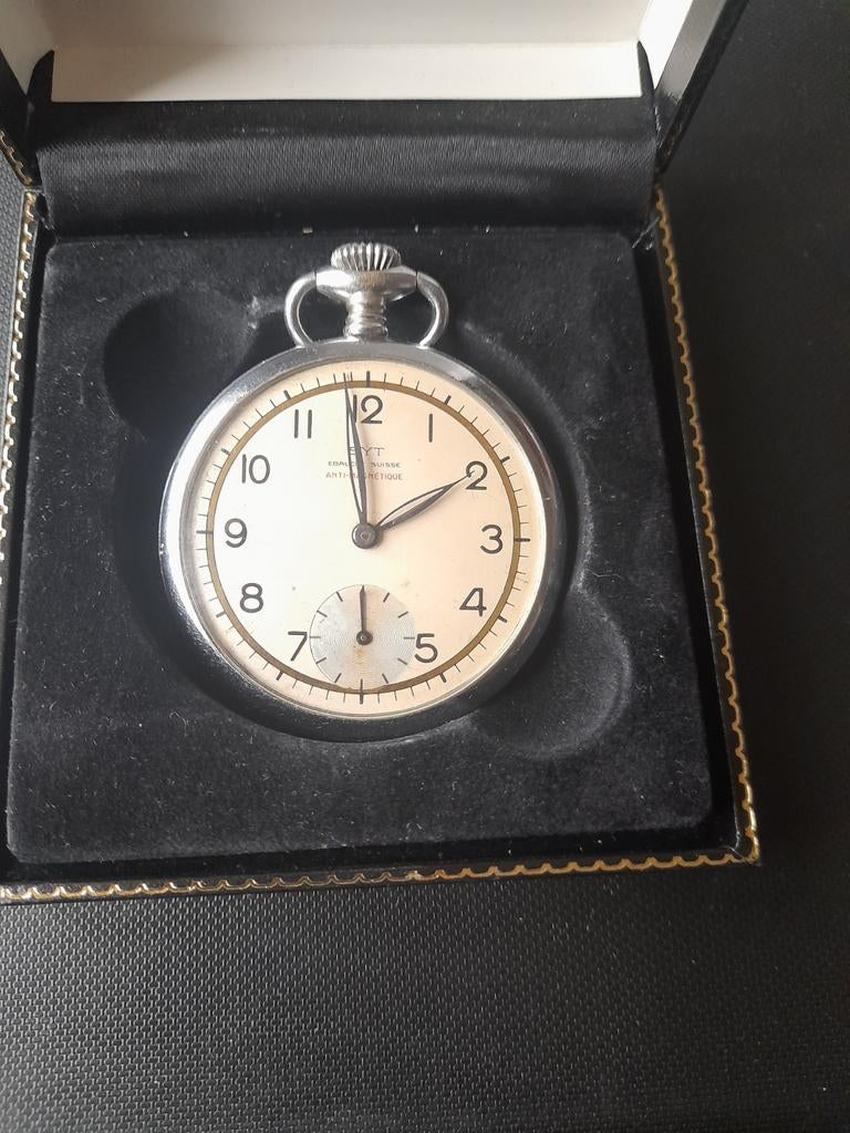 Gousset vintage de la marque"SYT" ébauche suisse, Collections, Rétro, Enlèvement ou Envoi