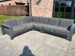 Zwarte/donker grijze lounge zetel voor buiten, Tuin en Terras, Ophalen, Gebruikt, Bank, Loungeset