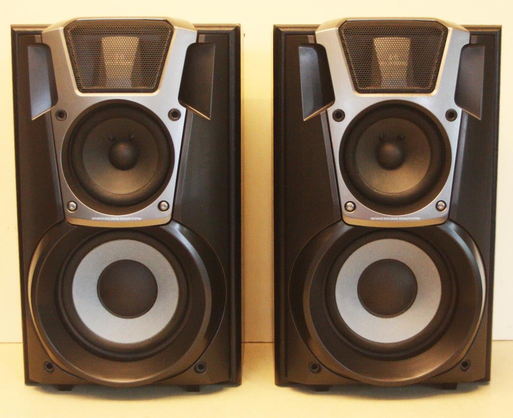 Technics SB-EH600 Speakers / 160 Watt / 6 Ohm / 3-Way System, Audio, Tv en Foto, Luidsprekerboxen, Zo goed als nieuw, Front, Rear of Stereo speakers