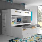 Hoogslaper met 3 bedden en bureau, Ophalen, Hoogslaper