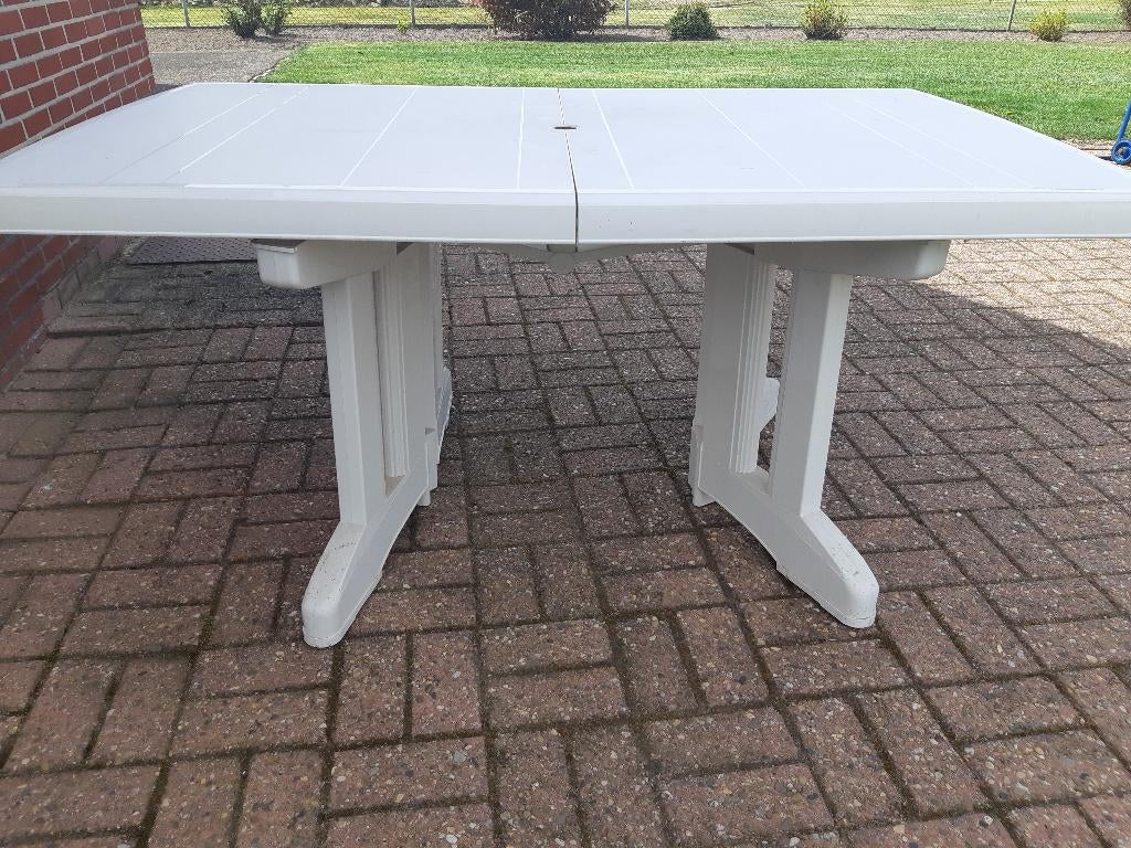Hartman tuintafel, Tuin en Terras, Tuintafels, Gebruikt, Rechthoekig, Kunststof, Ophalen