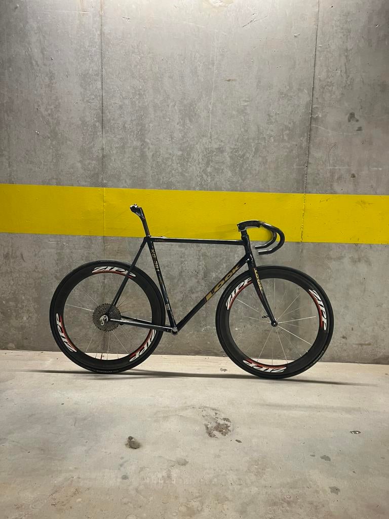 Kit cadre look kg381 avec roues, 53 à 57 cm, Enlèvement, Utilisé, Carbone