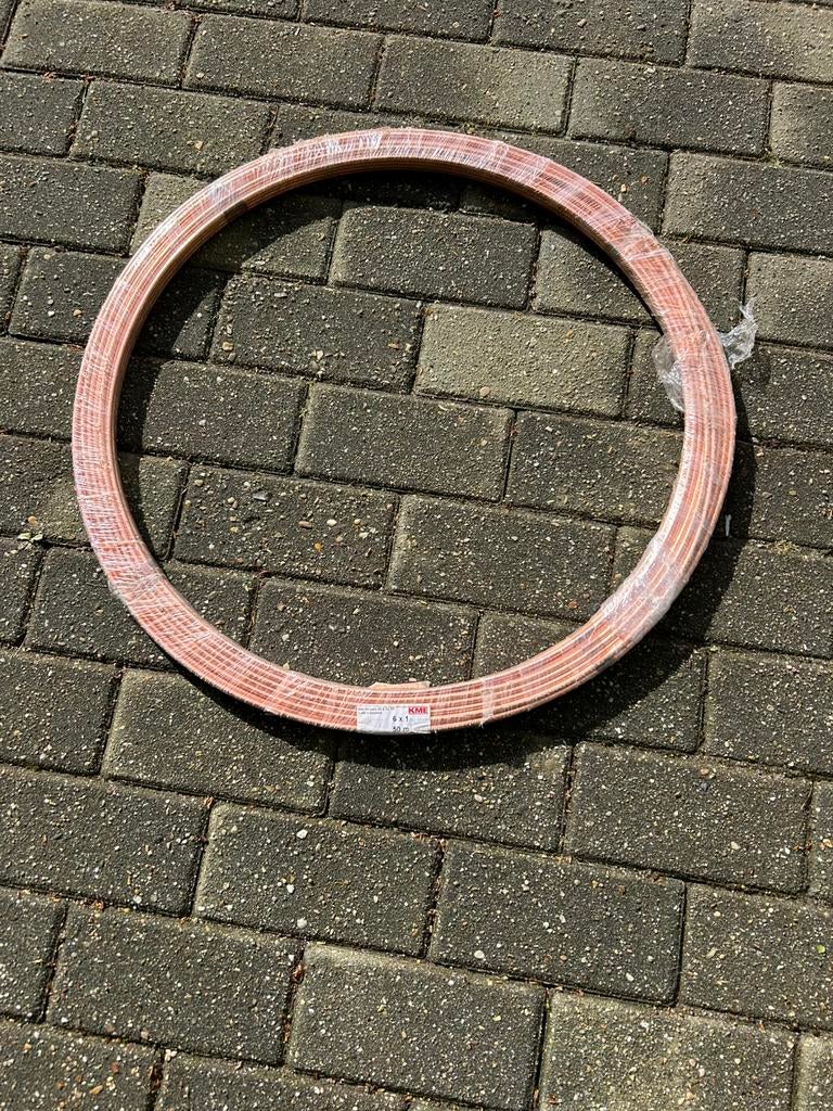 Koper op rol diameter 6mm. Nieuw., Ophalen, Nieuw, 6 meter of meer, Minder dan 20 mm