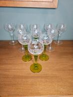 Boheemse wijnglazen 11 stuks., Verzamelen, Glas en Drinkglazen, Ophalen