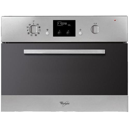 Micro-ondes combi AMW 799/IX Whirlpool, Electroménager, Micro-ondes, Comme neuf, Encastré, 45 à 60 cm, Croustillant, Air chaud