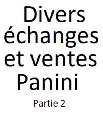 Collection panini Divers (Mise à jour le 04/06/2024)