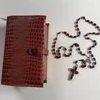 Leren missaal ( 1939)  + antieke rozenkrans., Antiek en Kunst, Antiek | Religieuze voorwerpen, Ophalen of Verzenden