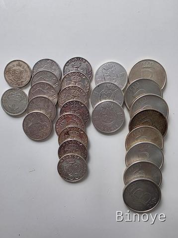  België lot 26 zilveren munt 438 gram  beschikbaar voor biedingen