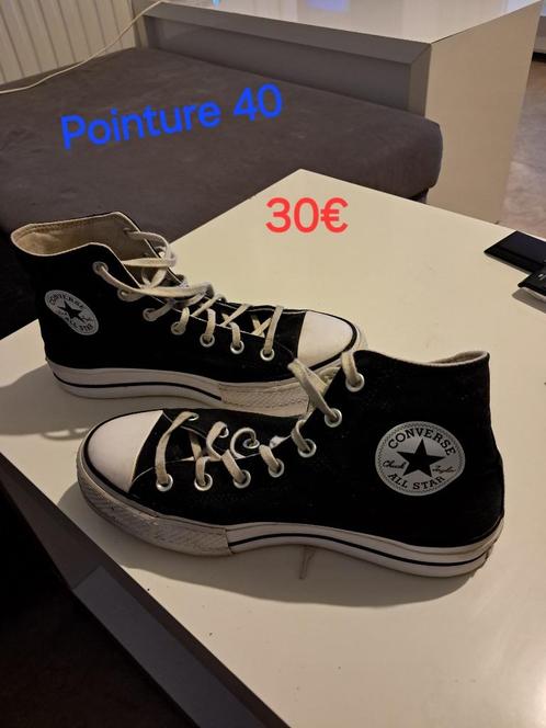 Converse, Vêtements | Femmes, Chaussures, Porté, Sneakers et Baskets, Noir, Enlèvement