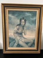 Schilderij vrouw, Ophalen