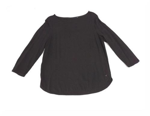 Blouse noire à manches 3/4 Tom Tailor - Taille estimée: 38, Kleding | Dames, Blouses en Tunieken, Gedragen, Zwart, Ophalen of Verzenden