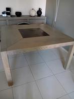 Houten tafel 140 x 140, Huis en Inrichting, Ophalen, Gebruikt, Overige materialen, Vierkant