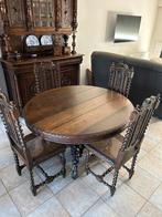 Tafel en 4 stoelen, Huis en Inrichting, Complete eetkamers, Ophalen, Gebruikt, 4 tot 6 stoelen