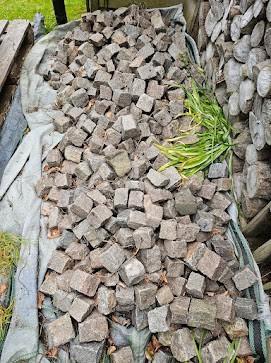 Partij kleine kasseien