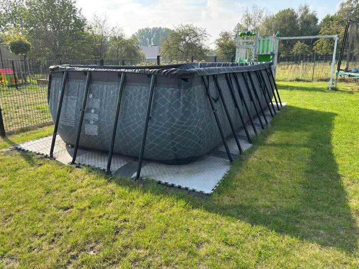 EXIT Stone zwembad 540x250x122cm met accesoires, Tuin en Terras, Zwembaden, Gebruikt, Opzetzwembad, 120 cm of meer, 400 cm of meer